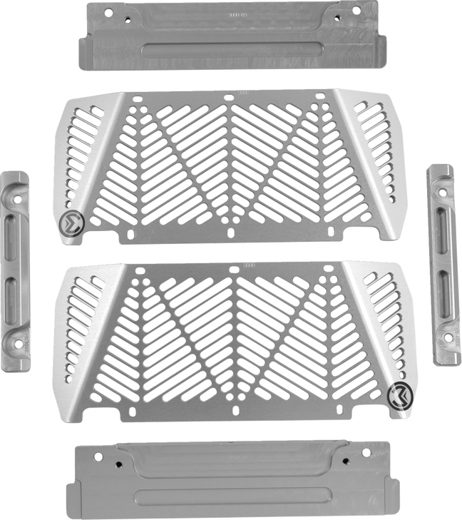 Radiator Guards - Silver - Kawasaki 12-3000