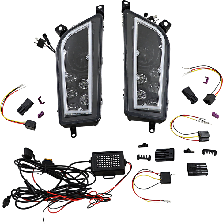 Moose Utility Led Headlight - Rzr900/1000 - Clear 100-3414-Pu