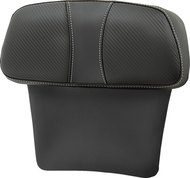 Saddlemen Chopped Tour Pak Backrest Pad - Dominator - Black W/ Carbon Fiber Inset - Flt/Flh '14-'23 814-07-Cpack-D