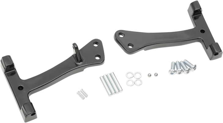 Drag Specialties Passenger Floorboard Mount - Black - Fxd/Fld