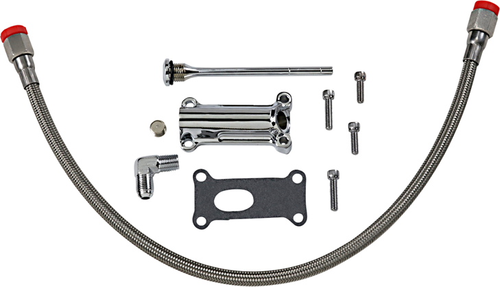 Drag Specialties Engine Oil Spout Kit - Chrome - 02'-06' Touring
