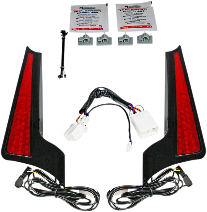 Custom Dynamics Fascia Led Light Panels - Black/Red Cd-Fascia-Hd-Rb