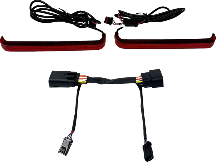 Led Saddlebag Light - Low-Profile - Red Cd-Lp-23-R