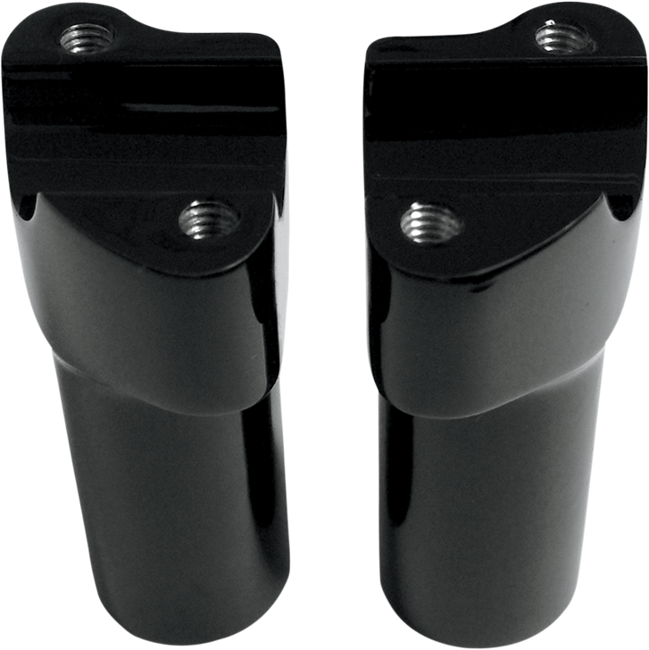 Drag Specialties Risers - 4" - Buffalo - Top - Black