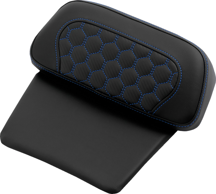 Chopped Tour Pak Pad - Honeycomb - Blue Stitching - Flh/Flt '14-'24 814-07C-Hc-Blu
