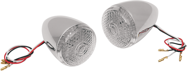 Drag Specialties Turn Signal Kit - Clear/Red - Rear