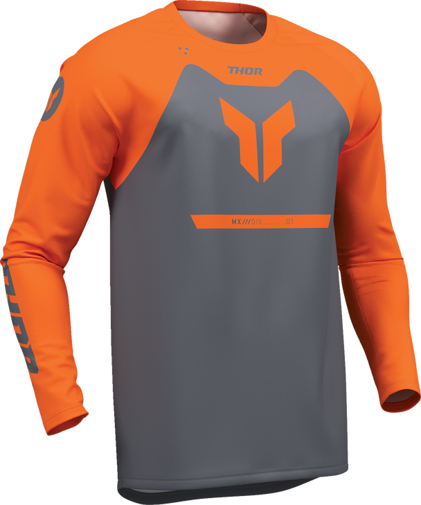 Thor Jersey Youth Ridemode Menace Charcoal Lg