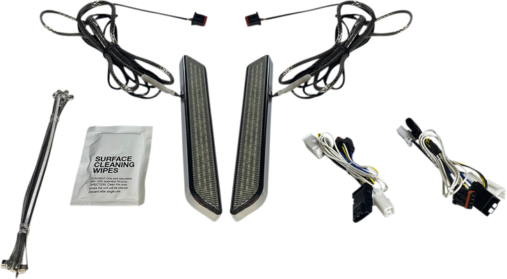 Custom Dynamics Led Fork Light - Smoke - Chrome Cd-Fork-Bcm-Sc