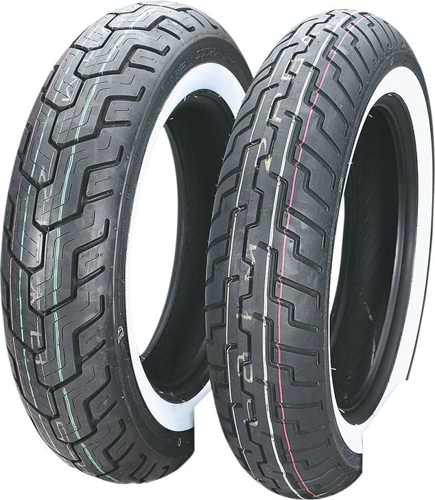 Dunlop Tire - D404 - Rear - 150/90-15 - Wide Whitewall - 74H 45605050