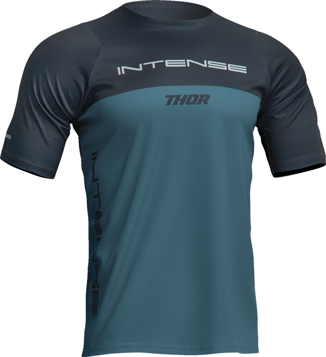 Thor Intense Assist Censis Short-Sleeve Jersey - Teal/Midnight - Large