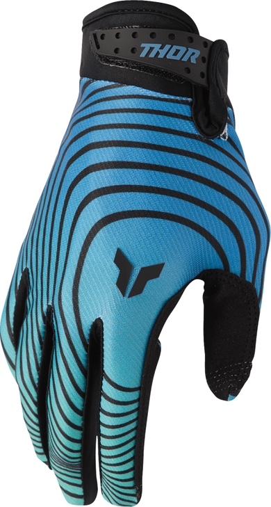Thor Launchmode Identity Gloves - Teal/Black - Medium