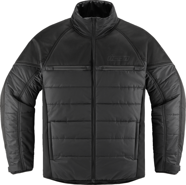 Icon Ghost Puffer Jacket - Black/Charcoal - Small