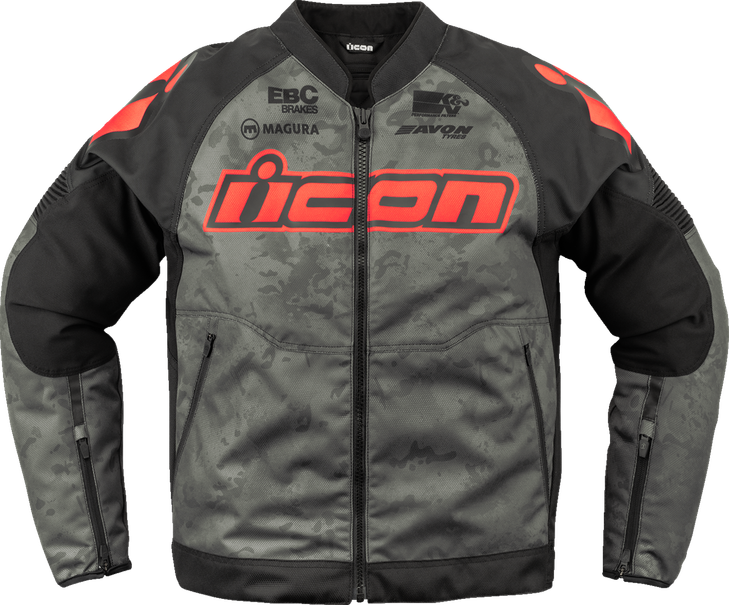 Icon Overlord3 Magnacross Jacket - Gray - 2Xl