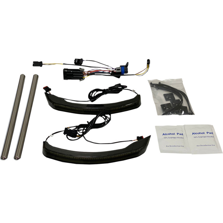 Saddlebag Lights - Low Profile - Smoke Lens - Indian Cd-Ind-Spr-V2-S