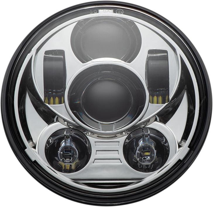 Custom Dynamics Headlamp - 5.75" - Led - Chrome Cd-575-C