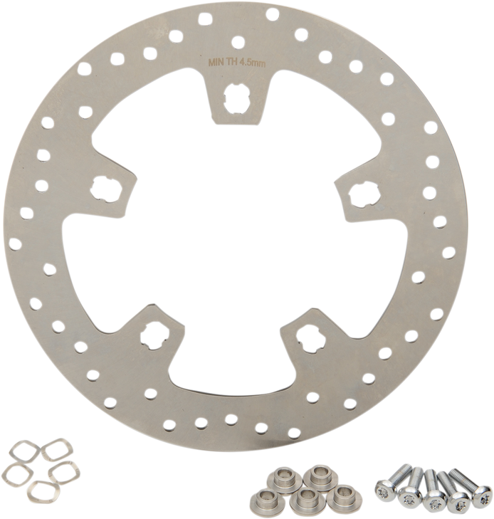 Drag Specialties Front Rotor - 11.5" - Stainless Steel