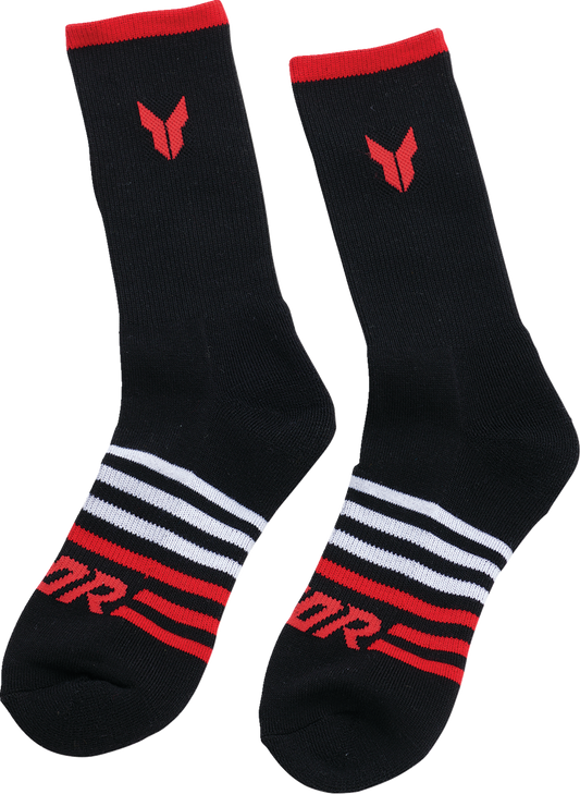 Crew Socks - Black - Small/Medium - 3 Pack