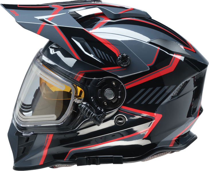 Range Snow Helmet - Rotor - Black/Red - 2Xl