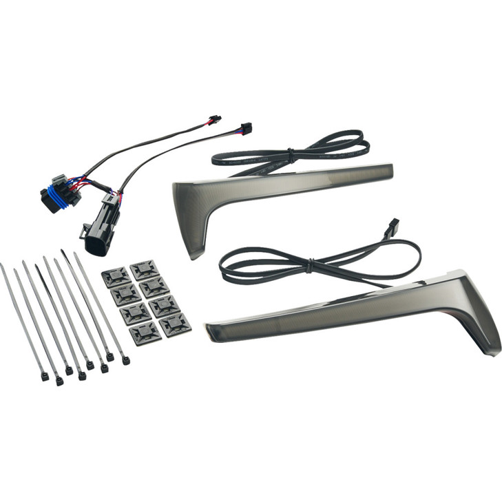 Saddlebag Lights - Smoke Lens - Red Turn Signal - Indian 4R100