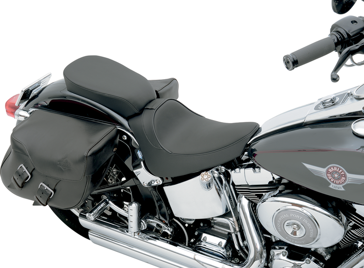 Drag Specialties Rear Solo Seat - Wide - Smooth - Fxst/Flst '00-'06