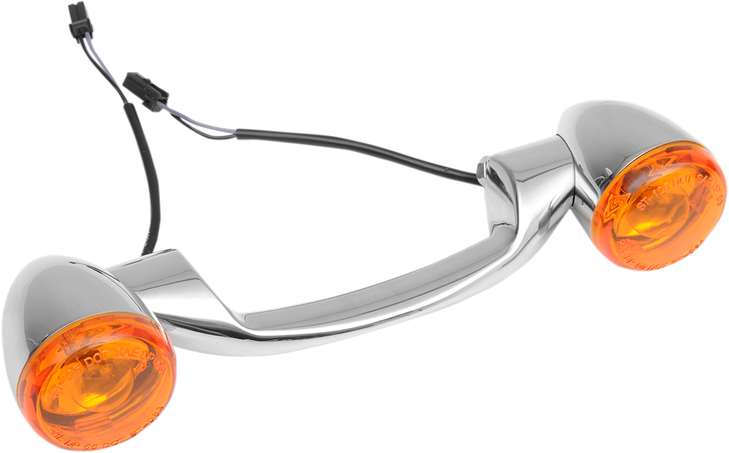 Drag Specialties Rear Turn Signal Kit - Harley Davidson - Chrome