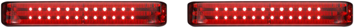 Custom Dynamics Saddlebag Led Lights - Sequential - Chrome/Red Pb-Sbseq-Ss6-Cr