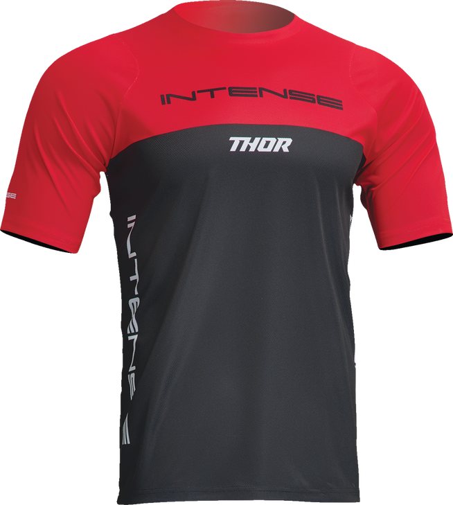 Thor Intense Assist Censis Short-Sleeve Jersey - Red/Black - Small