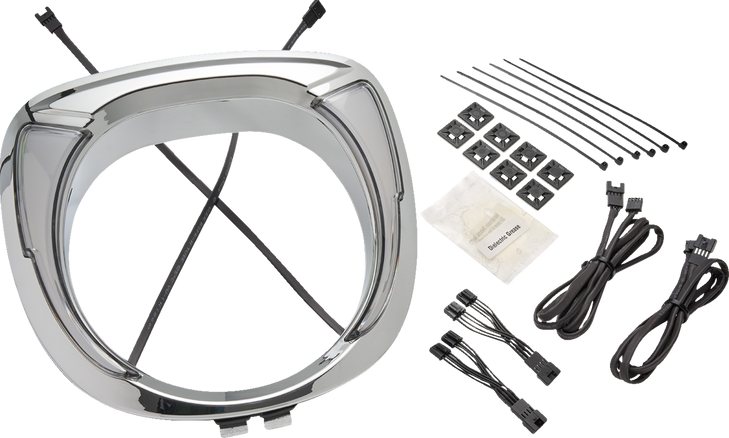 Headlight Bezel - Fang - Chieftain - Chrome 46205