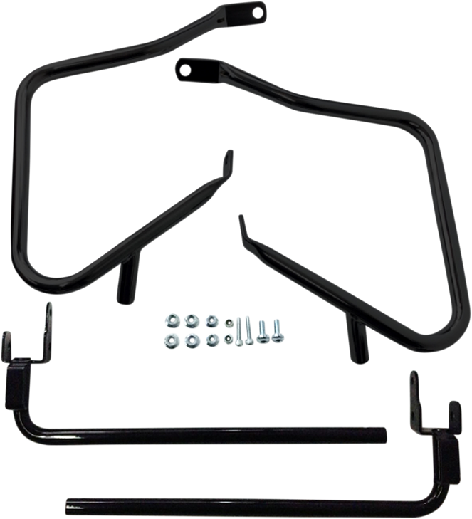 Drag Specialties Saddlebag Support Kit - Black - Flt '14-'23