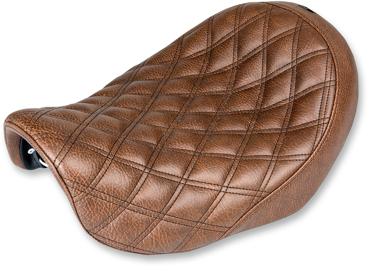 Saddlemen Renegade Solo Seat - Lattice Stitched - Brown - Dyna '04-'05 804-04-002Bls