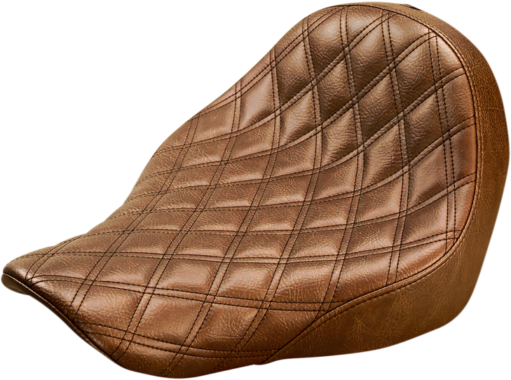 Saddlemen Renegade Solo Seat - Lattice Stitched - Brown - Fl/Fx '18-'20 818-29-002Bls