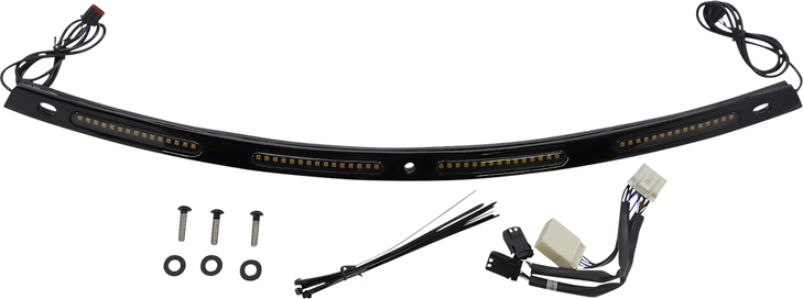 Custom Dynamics Windshield Trim - Sequential Turn Signals - Black Cd-Wt2-Seq-05-B