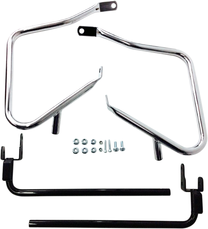 Drag Specialties Saddlebag Support Kit - Chrome - Flt '14-'23