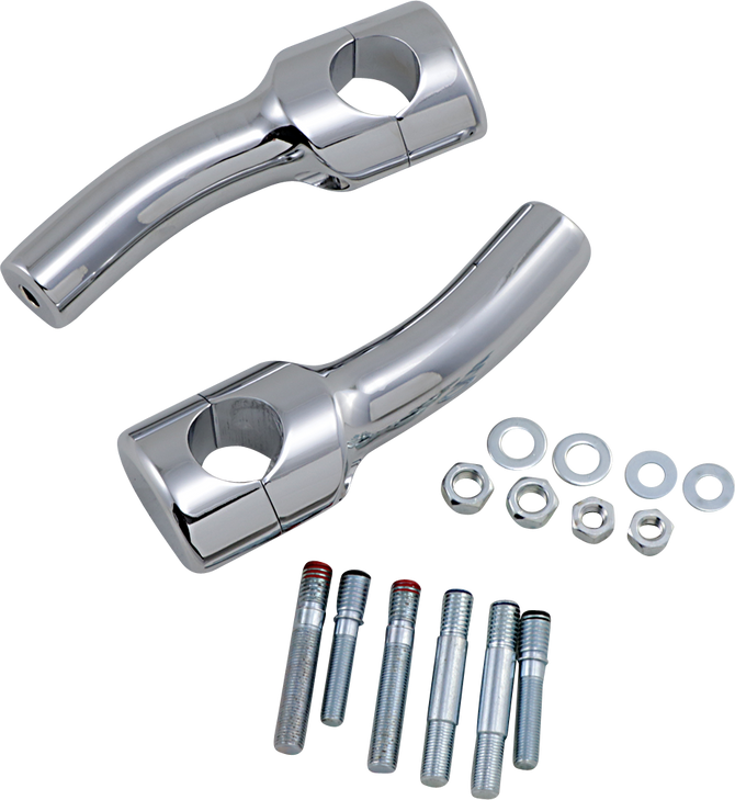 Drag Specialties Risers - Big Buffalo - Pullback - 5-1/2" - Chrome