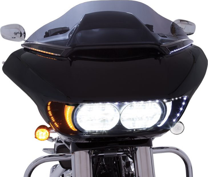 Ciro Led Windshield Trim - Black - Fltr 11051