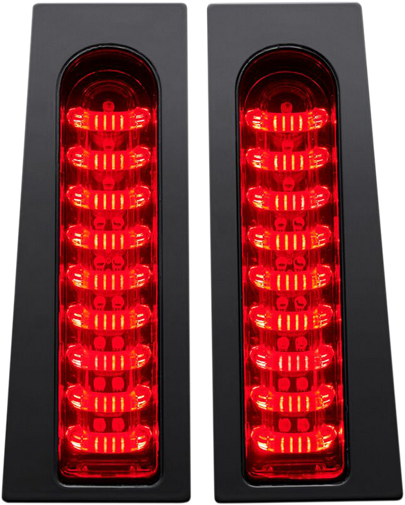 Custom Dynamics Probeam Fillerz Lights - Red - Gloss Black Pb-Fill-R-B