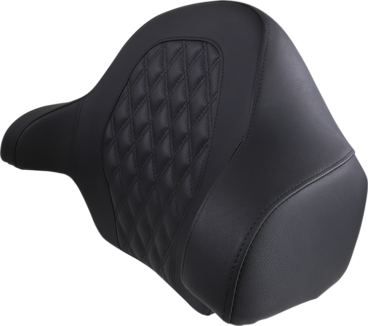 Saddlemen Tour-Pak Backrest Pad - Roadsofa - Lattice Stitched Seat - Black - Fl '14-'23 814-07-15000