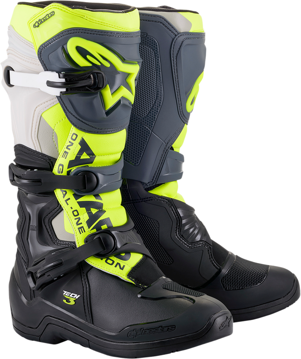 Tech 3 Boots - Black/Gray/Yellow Fluorescent - Us 9 2013018-1055-9