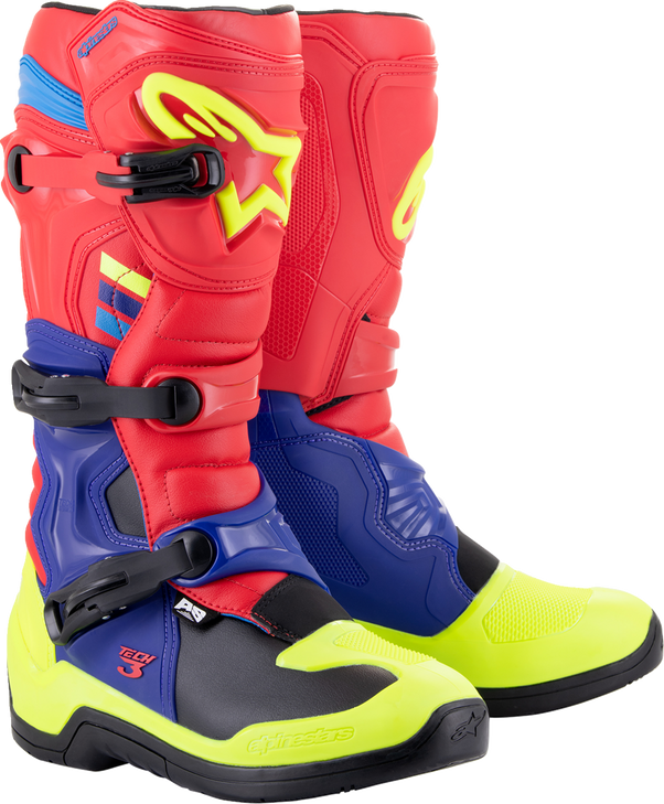 Tech 3 Boots - Red/Blue/Yellow Fluorescent - Us 9 2013018-3375-9