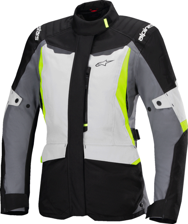 Stella St-1 Waterproof Jacket - Ice Gray/Black/Yellow Fluo - Large 3210325-9145-L