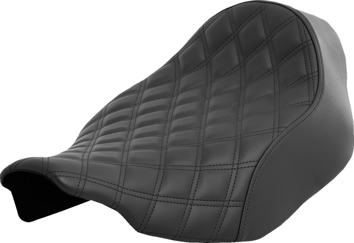 Renegade Solo Seat - Lattice Stitched - Black - Flt/Flh '23-'24 823-07-002Ls