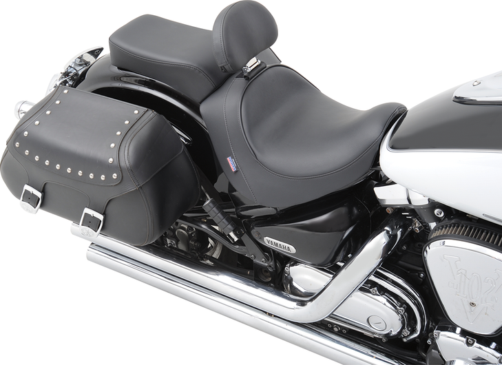 Drag Specialties Ez Glide Ii Backrest - Small - Solar Reflective Leather - Smooth