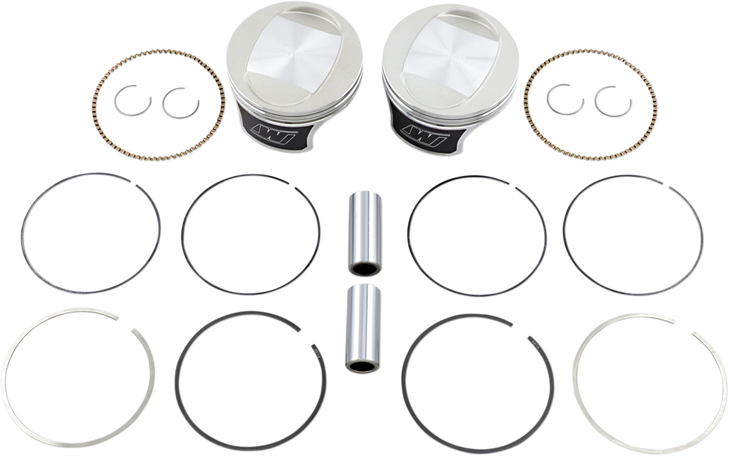 Wiseco Tracker Series Piston Kit - 3.885" - 88 Cubic Inch Bored To 95 Cubic Inch - +0.010" - Twin Cam K0207P1