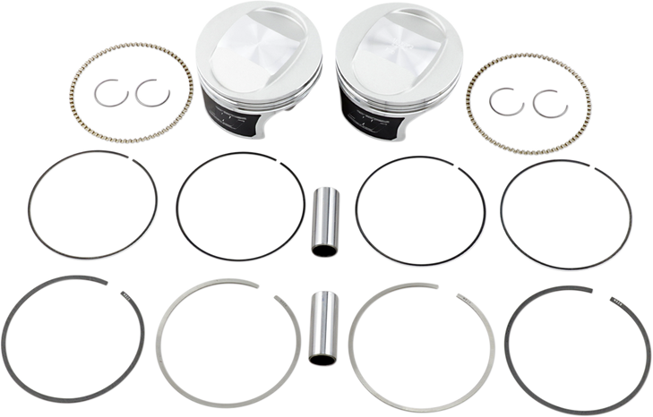Wiseco Tracker Series Piston Kit - 3.895" - 88 Cubic Inch Bored To 95 Cubic Inch - +0.020" - Twin Cam K0208P2
