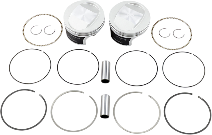 Wiseco Tracker Series Piston Kit - 3.885" - 88 Cubic Inch Bored To 95 Cubic Inch - +0.010" - Twin Cam K0208P1