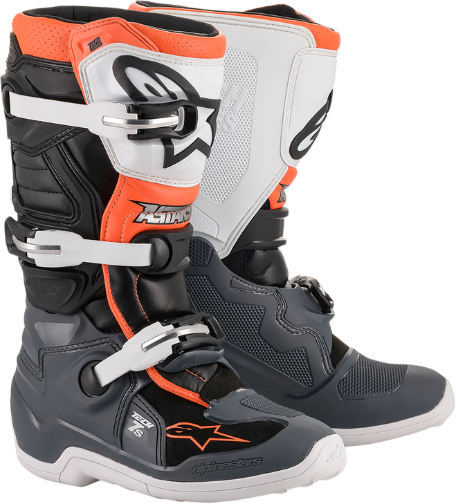Tech 7S Boot - Black/Gray/White/Orange Fluorescent - Us 3 2015017-1124-3