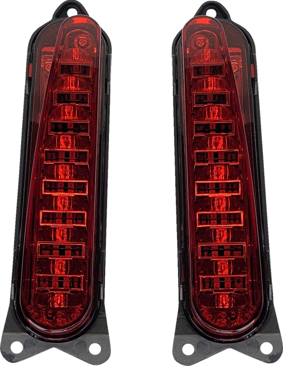 Custom Dynamics Led Taillight - Run/Brake/Turn - Red Pb-13-Cvo-R