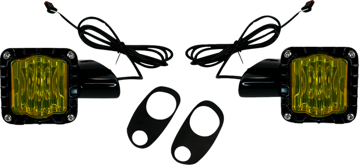 Led Turn Signals - Black -Yellow Lens - Road Glide Sd-Rg-Ft-Yb