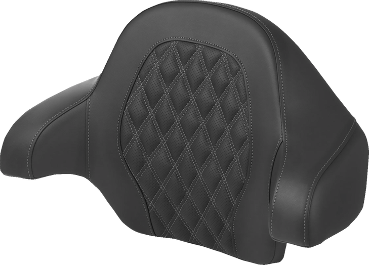 Tour-Pak Backrest Pad - Lattice Stitch - Dark Gray Stitch - Fl '14-'24 814-07-15002