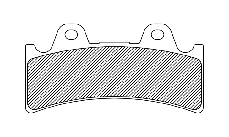 Drag Specialties Organic Brake Pads - 6 Piston Caliper